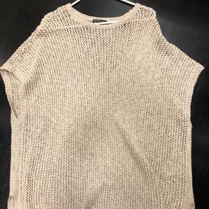 James Perse long crochet tunic